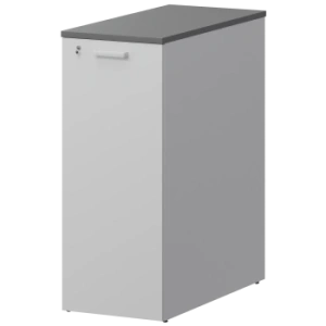 Тумба с ящиками Ресепшен Смарт СМР-41 Белый/Графит