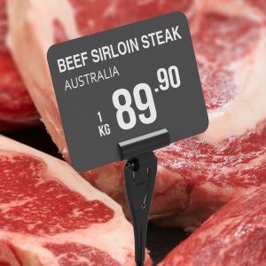 Держатель ценника с изменением угла наклона DELI-SH, черный