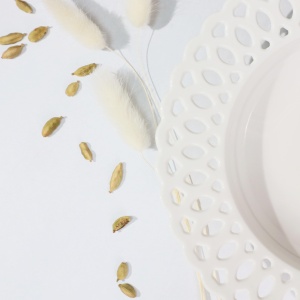 Тарелка глубока DELICATE, фарфор, белый, 20,3*3,8см
