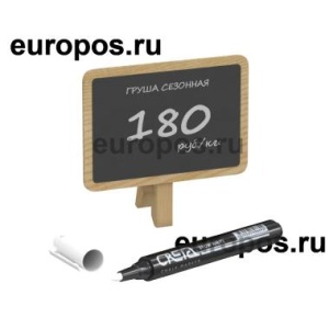 Меловая табличка на прищепке WOODCLIP