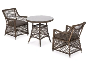 "Эспрессо-80 L" обеденная группа плетеная, цвет коричневыйцвет коричневый