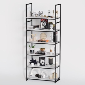 Стеллаж в стиле ЛОФТ A2290-20-ЧБ 220х90х45