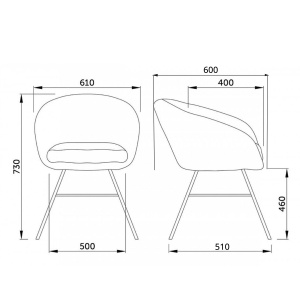 Кресло Amur, зеленый, велюр