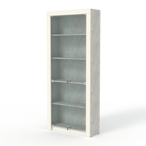 Стеллаж из ДСП "Модерн" №1А, Метрополитан Грей и Белый