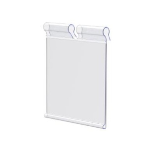 Ценникодержатель на крючок VH60 прозрачный, 62 мм