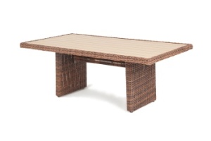 "Бергамо" плетеный обеденный стол, цвет коричневыйцвет коричневый
