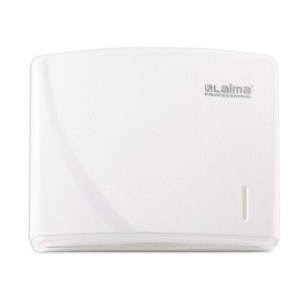 Диспенсер для полотенец LAIMA PROFESSIONAL ORIGINAL (Система H2), Z-сложения, белый, ABS-пластик, 605759