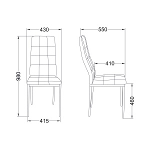Стул Sky, белый, экокожа