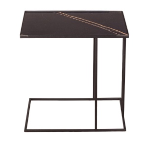 Журнальный столик Стоун 026-7, керамика черная (арт.A026.2 A07)