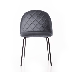 Стул Норд ромб, бархат серый 27