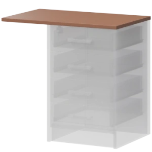 Крышка к приставным тумбам Арго А-706.Ф Терракота