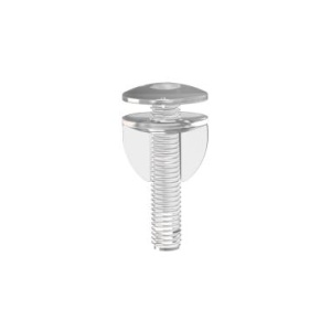 Винт и гайка пластиковый с ушками VIKING SCREW S-25, цвет прозрачный