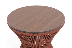 "Мадрид" журнальный стол из HPL круглый Ø50 H55