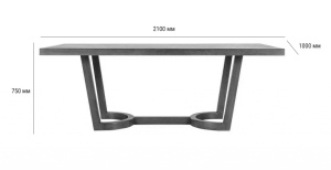 Стол обеденный деревянный Vulcano натуральный