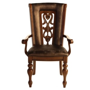 Стул Македония с подлокотниками, темный орех