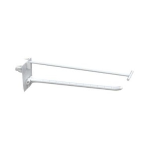 Крючок одинарный SINGLE HOOK-SCR-200, белый, в картон, с винтом, длина 200 мм