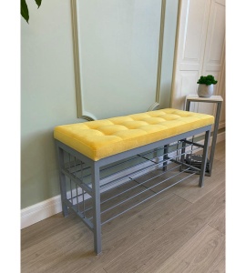 Банкетка Сканди-96-2 (желтый/серый)