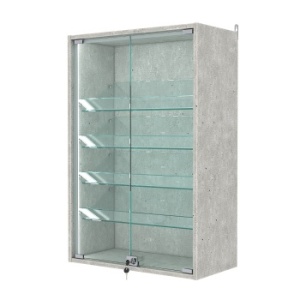 Витрина настенная №2-1АКГ-П, Метрополитан Грей