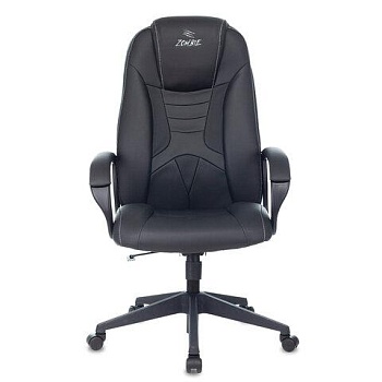 Кресло компьютерное ZOMBIE 8, 2 подушки, экокожа, черное, 1583069