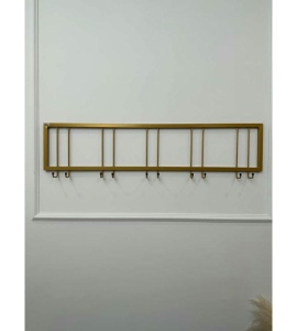 Вешалка настенная металлическая с крючками -115 (золото) цена 2 700 ₽ Вешалка настенная металлическая с крючками -115 (золото)