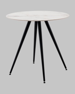 Стол Ники круглый столешница керамика Ice Jade 800