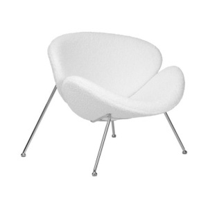 Кресло Cosiness, букле, белый