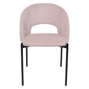 Стул ELSA, розовый велюр Fjord 91/черный