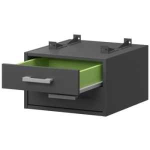 Тумба подвесная для столов на м/каркасе Арго-М АМТ2-02.60 Антрацит/Антрацит