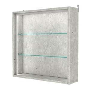 Витрина настенная №1-1Г-П, Метрополитан Грей
