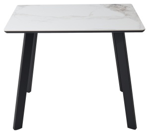 Стол ТИК ТАК 90 цвет PANDORA LIGHT Пандора, керамика / Черный каркас