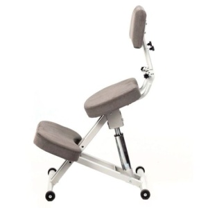 Стул коленный Prostool, светло-серый, ткань