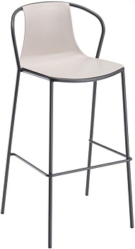Стул пластиковый барный Kasia Stool 76 бежевый