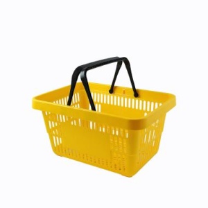Корзина пластиковая усиленная ROCK, 20 литров, цвет желтый