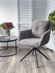 Стул MEADOW 360 град. поворот. Темно-серый XD841-16, букле / черный каркас, ®DISAUR цена 15 615 ₽ Стул MEADOW 360 град. поворот. Темно-серый XD841-16, букле / черный каркас, ®DISAUR