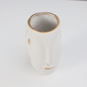 Ваза керамическая COLD, белый, 13*13*25см