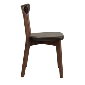 Стул Ruby, экокожа коричневая Cometa dark Brown, старинный орех