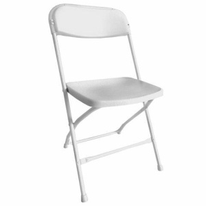 Стул складной BRABIX "Golf CF-002", белый каркас, пластик белый, XXXXXX, 532887