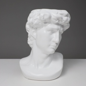 Ваза керамическая DAVID, белый, 15,5*15,5*24,5см