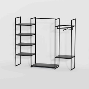 Стеллаж в стиле Loft КЧ-1707 для одежды