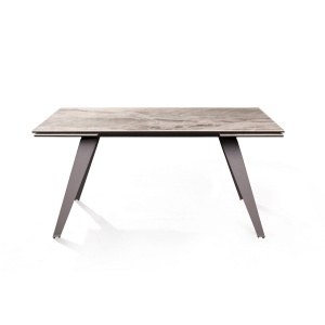 Стол раскладной Грант (160+40+40), мрамор испанская керамика светлый