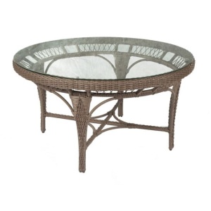 Стол обеденный круглый Дахей, коричневый