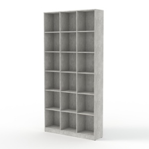 Стеллаж №7 с 18-тью ячейками, Метрополитан Грей
