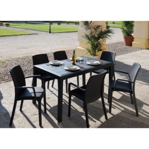 Кресло пластиковое Indiana, антрацит