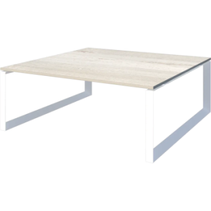 Стол переговорный на металлокаркасе Аргентум-МП НТМП.О-140.11 Сосна винтер/Белый