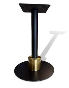 Подстолье дизайнерское с золотой матовой нержавейкой, для больших столешниц, для ресторанов, арт 4201