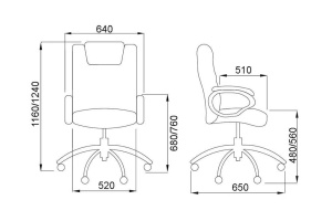 Кресло поворотное Leon, белый, экокожа