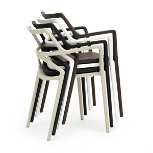 Кресло пластиковое Delta Basic, слоновая кость