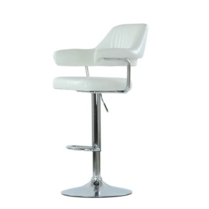 Барный стул Cherokee, белая кожа