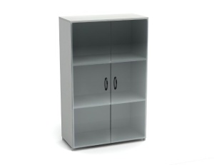 К10 Канц Шкаф низкий со стеклом (700х350х1126) (ШК39+ДК35х2+ФС01х2)