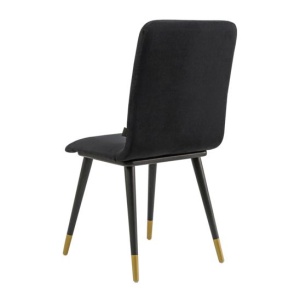 Стул Киви, велюр Teddy 021, ножки RAL 9005/ золото